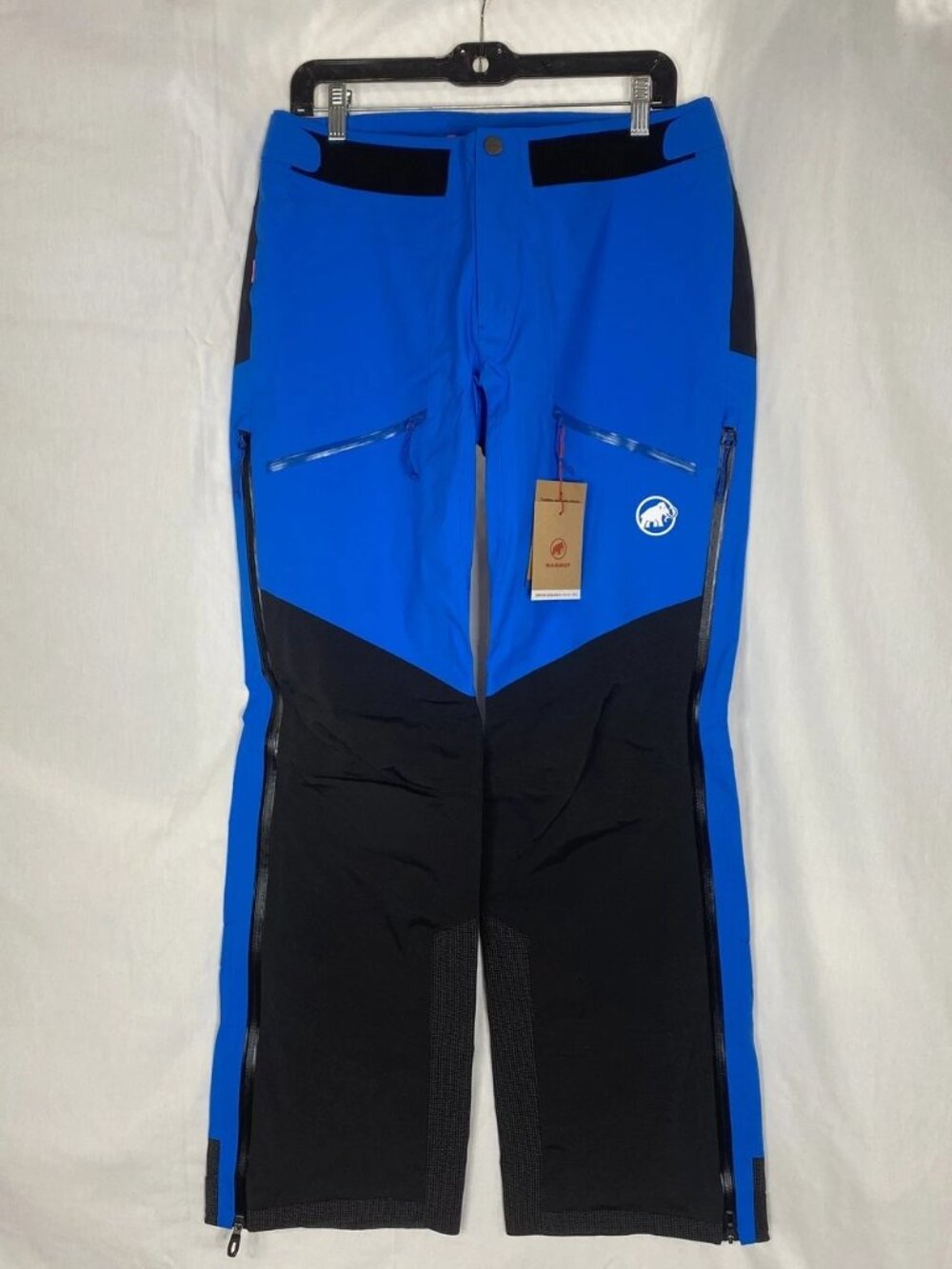 NEW Mammut Mens Taiss Pro HS Hardshell Alpine Pants Size 32 Glacier Blue